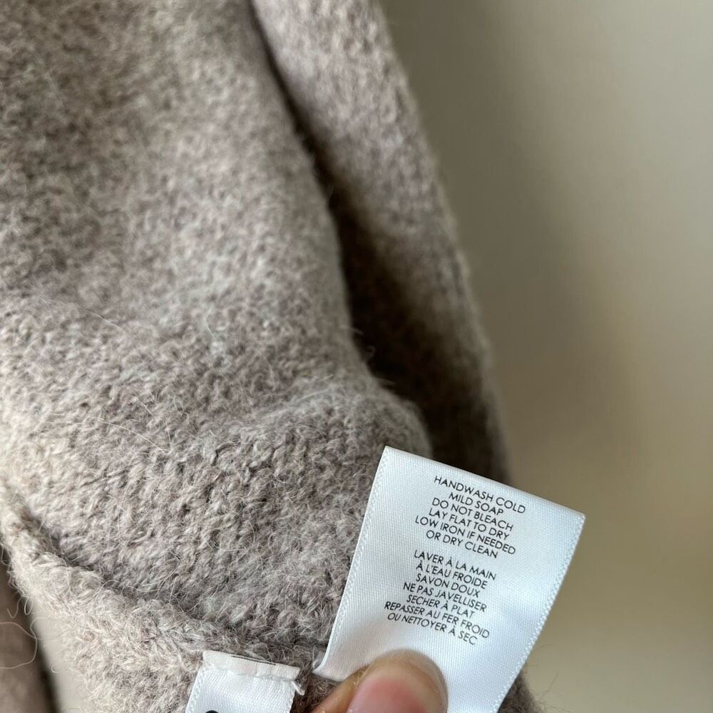 Lauren Manoogian Cardigan Long Shawl Alpaca Duster Cardigan Gray O/S - Picture 9 of 9